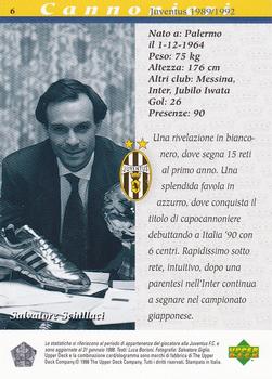 1998 Upper Deck Juventus FC #6 Salvatore Schillaci Back