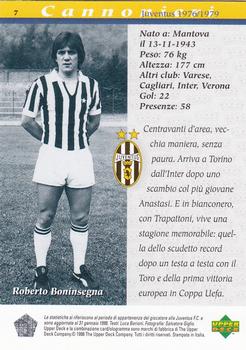 1998 Upper Deck Juventus FC #7 Roberto Boninsegna Back