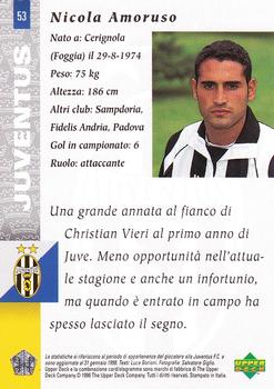 1998 Upper Deck Juventus FC #53 Nicola Amoruso Back