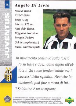 1998 Upper Deck Juventus FC #55 Angelo Di Livio Back