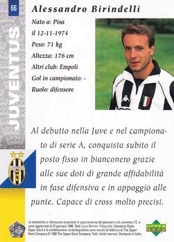 1998 Upper Deck Juventus FC #66 Alessandro Birindelli Back