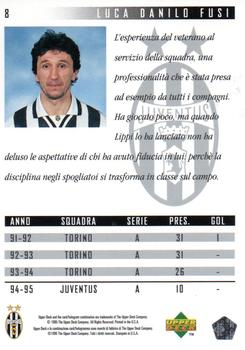 1994-95 Upper Deck Juventus FC Campione d'Italia #8 Luca Danilo Fusi Back