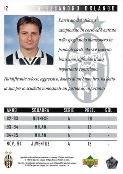 1994-95 Upper Deck Juventus FC Campione d'Italia #12 Alessandro Orlando Back