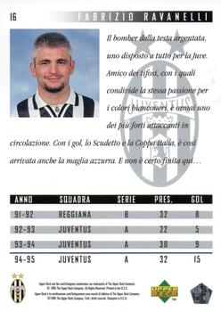 1994-95 Upper Deck Juventus FC Campione d'Italia #16 Fabrizio Ravanelli Back