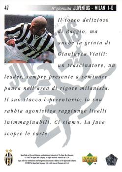 1994-95 Upper Deck Juventus FC Campione d'Italia #47 Juventus - Milan 1-0 Back