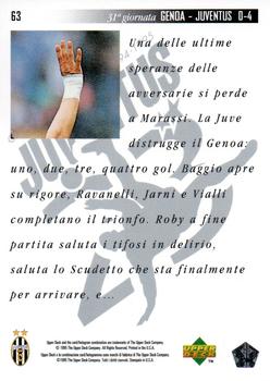 1994-95 Upper Deck Juventus FC Campione d'Italia #63 Genoa - Juventus 0-4 Back