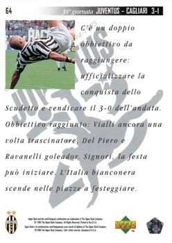 1994-95 Upper Deck Juventus FC Campione d'Italia #64 Juventus - Cagliari 3-1 Back