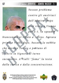1994-95 Upper Deck Juventus FC Campione d'Italia #67 Juventus - Admira Wacker 2-1 Back