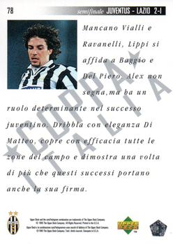 1994-95 Upper Deck Juventus FC Campione d'Italia #78 Juventus - Lazio 2-1 Back
