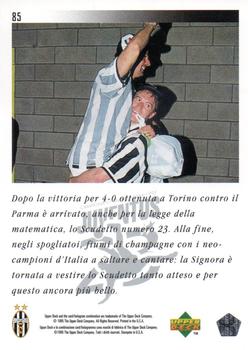 1994-95 Upper Deck Juventus FC Campione d'Italia #85 Fiesta Bianconera Back