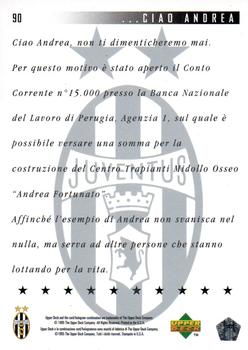 1994-95 Upper Deck Juventus FC Campione d'Italia #90 Ciao Andrea Back
