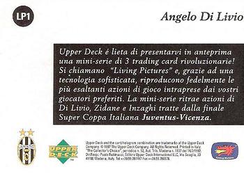 1998 Upper Deck Juventus FC - Living Pictures #LP1 Angelo Di Livio Back