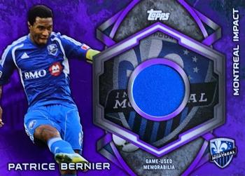2014 Topps MLS - Relics Purple #KIT-PB Patrice Bernier Front