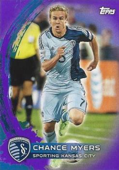 2014 Topps MLS - Purple #91 Chance Myers Front