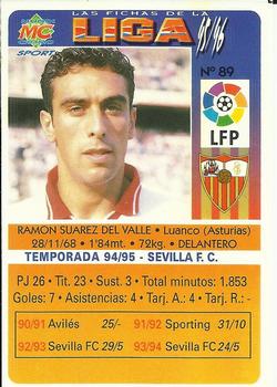 1995-96 Mundicromo Sport Las Fichas de La Liga #89 Monchu Back