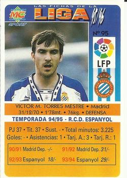 1995-96 Mundicromo Sport Las Fichas de La Liga #95 T. Mestre Back