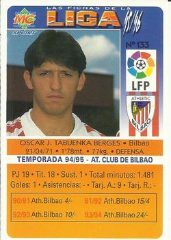 1995-96 Mundicromo Sport Las Fichas de La Liga #133b Tabuenka Back
