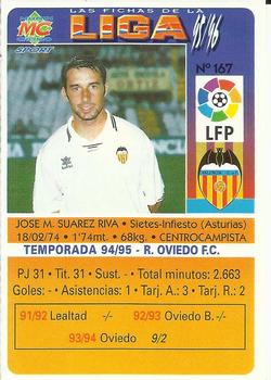 1995-96 Mundicromo Sport Las Fichas de La Liga #167 Sietes Back