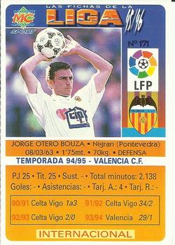 1995-96 Mundicromo Sport Las Fichas de La Liga #171 Otero Back