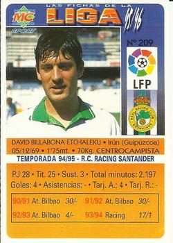 1995-96 Mundicromo Sport Las Fichas de La Liga #209 Billabona Back
