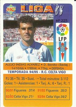 1995-96 Mundicromo Sport Las Fichas de La Liga #223 Alejo Back
