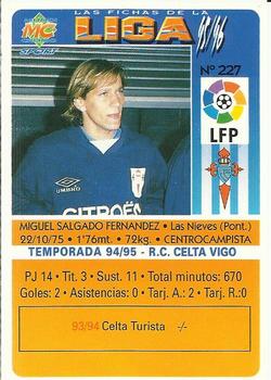1995-96 Mundicromo Sport Las Fichas de La Liga #227 Michel Back