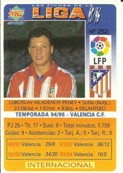 1995-96 Mundicromo Sport Las Fichas de La Liga #252 Penev Back