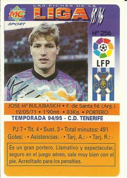 1995-96 Mundicromo Sport Las Fichas de La Liga #256 Buljubasich Back