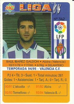1995-96 Mundicromo Sport Las Fichas de La Liga #342 Raul Back