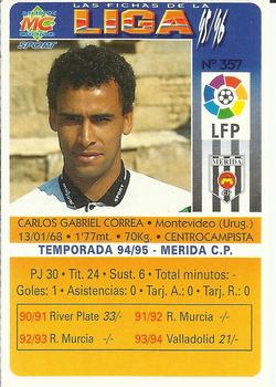1995-96 Mundicromo Sport Las Fichas de La Liga #357 Correa Back