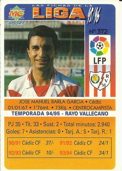 1995-96 Mundicromo Sport Las Fichas de La Liga #372 Barla Back