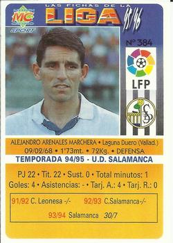 1995-96 Mundicromo Sport Las Fichas de La Liga #384 Jandri Back