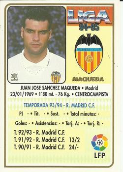 1994-95 Mundicromo Sport Las Fichas de La Liga - Ultima Hora #120 Maqueda Back