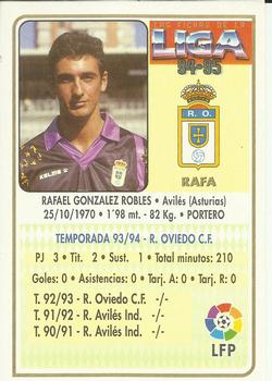 1994-95 Mundicromo Sport Las Fichas de La Liga - Ultima Hora #148 Rafa Back