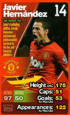 2013-14 Top Trumps Manchester United #NNO Javier Hernandez Front