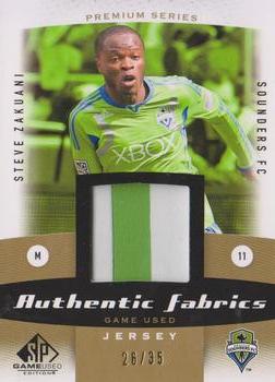 2011 SP Game Used - Authentic Fabrics Premium Series #AFSZ Steve Zakuani Front