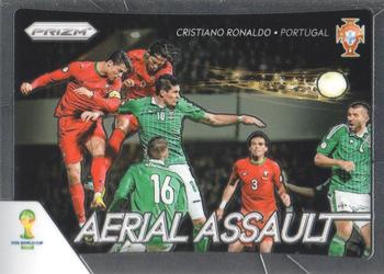 2014 Panini Prizm FIFA World Cup Brazil - Aerial Assault #1 Cristiano Ronaldo Front