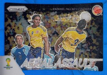 2014 Panini FIFA World Cup Brazil Prizm - Aerial Assault Prizms Blue #5 Radamel Falcao Front