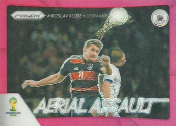 2014 Panini Prizm FIFA World Cup Brazil - Aerial Assault Prizms Red #2 Miroslav Klose Front