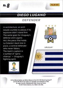 2014 Panini Prizm FIFA World Cup Brazil - Cup Captains #8 Diego Lugano Back