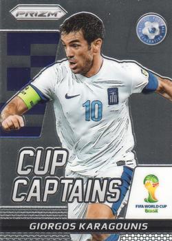 2014 Panini Prizm FIFA World Cup Brazil - Cup Captains #11 Giorgos Karagounis Front