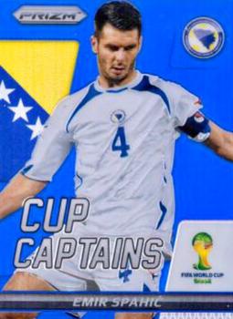 2014 Panini Prizm FIFA World Cup Brazil - Cup Captains Prizms Blue #9 Emir Spahic Front
