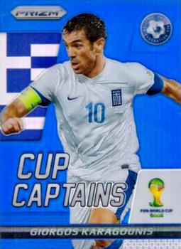 2014 Panini Prizm FIFA World Cup Brazil - Cup Captains Prizms Blue #11 Giorgos Karagounis Front