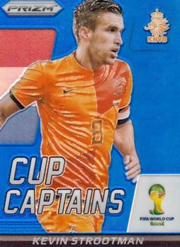 2014 Panini Prizm FIFA World Cup Brazil - Cup Captains Prizms Blue #17 Kevin Strootman Front