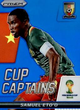 2014 Panini Prizm FIFA World Cup Brazil - Cup Captains Prizms Blue #26 Samuel Eto'o Front