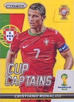 2014 Panini Prizm FIFA World Cup Brazil - Cup Captains Prizms Gold #5 Cristiano Ronaldo Front