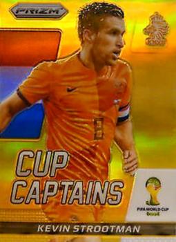 2014 Panini Prizm FIFA World Cup Brazil - Cup Captains Prizms Gold #17 Kevin Strootman Front