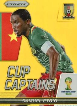 2014 Panini Prizm FIFA World Cup Brazil - Cup Captains Prizms Gold #26 Samuel Eto'o Front