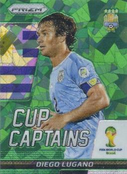 2014 Panini Prizm FIFA World Cup Brazil - Cup Captains Prizms Green Crystal #8 Diego Lugano Front