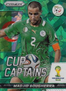 2014 Panini Prizm FIFA World Cup Brazil - Cup Captains Prizms Green Crystal #20 Madjid Bougherra Front